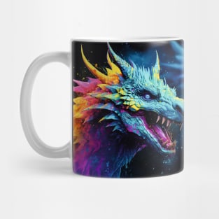 Vibrant Colourful Dragon Mug